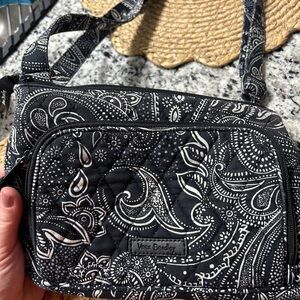 Vera Bradley Black and White Crossbody Bag- RFID